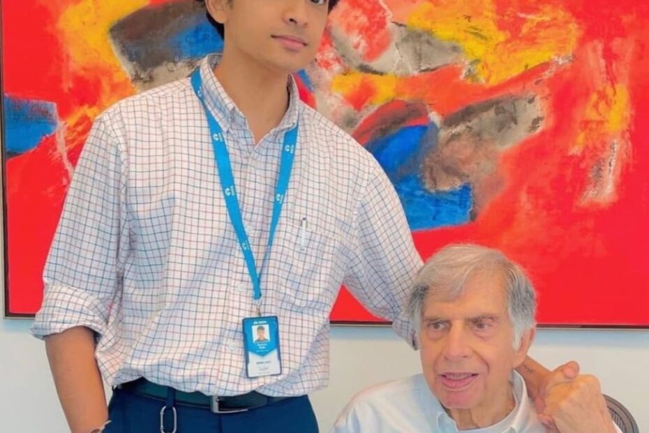 shantanu naidu with ratan tata