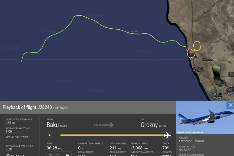 AZERBAIJAN AIRLINES PLANE CRASH